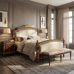 EKAR Windsor Imperial Estate Nightstand with Gilded Spiral Columns and Parquet Inlay,EKAR FURNITURE CO.,LTD,EKAR Windsor Imperial Estate Nightstand with Gilded Spiral Columns and Parquet Inlay,foshan furniture factory,custom Furniture factory,china furniture factory