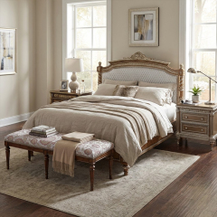 EKAR Sterling Estate Hand-Carved Silver Nightstand with Fluted Columns,MY SHOP,EKAR Sterling Estate Hand-Carved Silver Nightstand with Fluted Columns,foshan furniture factory,custom Furniture factory,china furniture factory