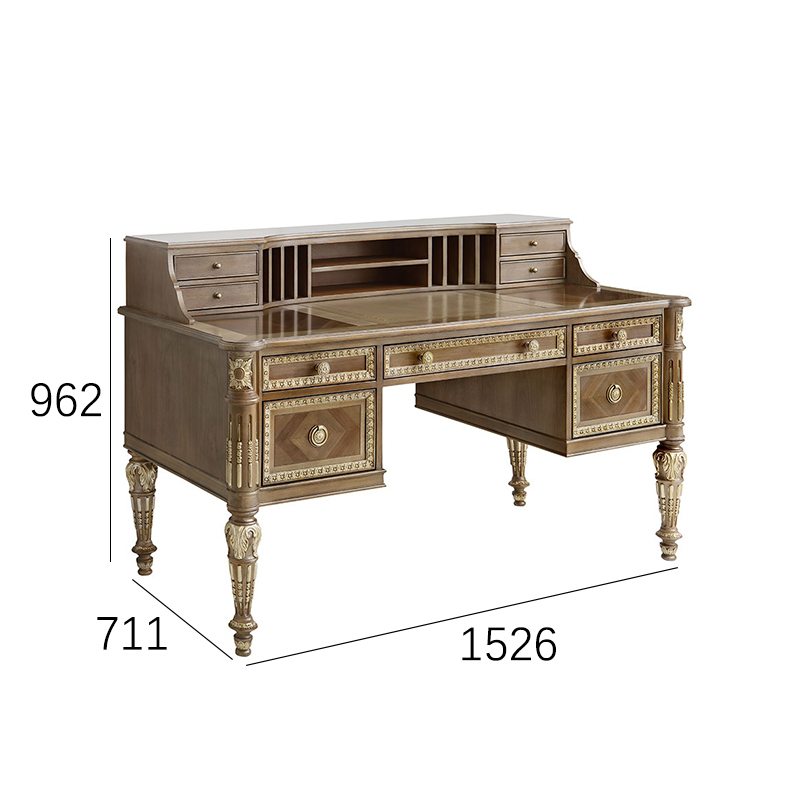 EKAR Windsor Imperial Estate Vanity Desk with Hutch and Gilded Mirror,EKAR FURNITURE CO.,LTD,EKAR Windsor Imperial Estate Vanity Desk with Hutch and Gilded Mirror,foshan furniture factory,custom Furniture factory,china furniture factory