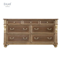 EKAR Charleston Estate Seven-Drawer Dresser with Gilded Accents and Parquet Inlay,MY SHOP,EKAR Charleston Estate Seven-Drawer Dresser with Gilded Accents and Parquet Inlay,foshan furniture factory,custom Furniture factory,china furniture factory