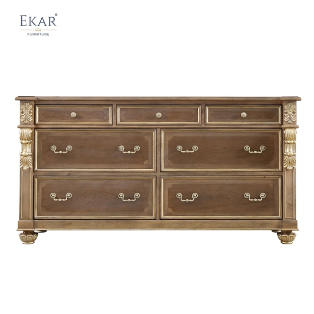 EKAR Charleston Estate Seven-Drawer Dresser with Gilded Accents and Parquet Inlay,MY SHOP,EKAR Charleston Estate Seven-Drawer Dresser with Gilded Accents and Parquet Inlay,foshan furniture factory,custom Furniture factory,china furniture factory