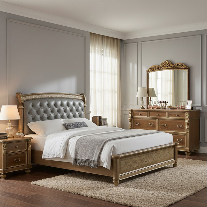 EKAR Charleston Estate Seven-Drawer Dresser with Gilded Accents and Parquet Inlay,EKAR FURNITURE CO.,LTD,EKAR Charleston Estate Seven-Drawer Dresser with Gilded Accents and Parquet Inlay,foshan furniture factory,custom Furniture factory,china furniture factory
