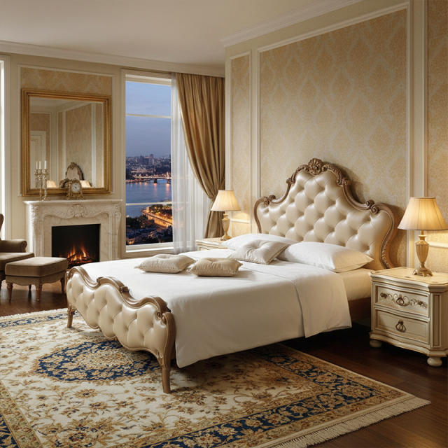 EKAR Seraphina Luxury American Style Bed | Tufted Pearl Leather Master Bedroom Furniture,MY SHOP,EKAR Seraphina Luxury American Style Bed | Tufted Pearl Leather Master Bedroom Furniture,foshan furniture factory,custom Furniture factory,china furniture factory