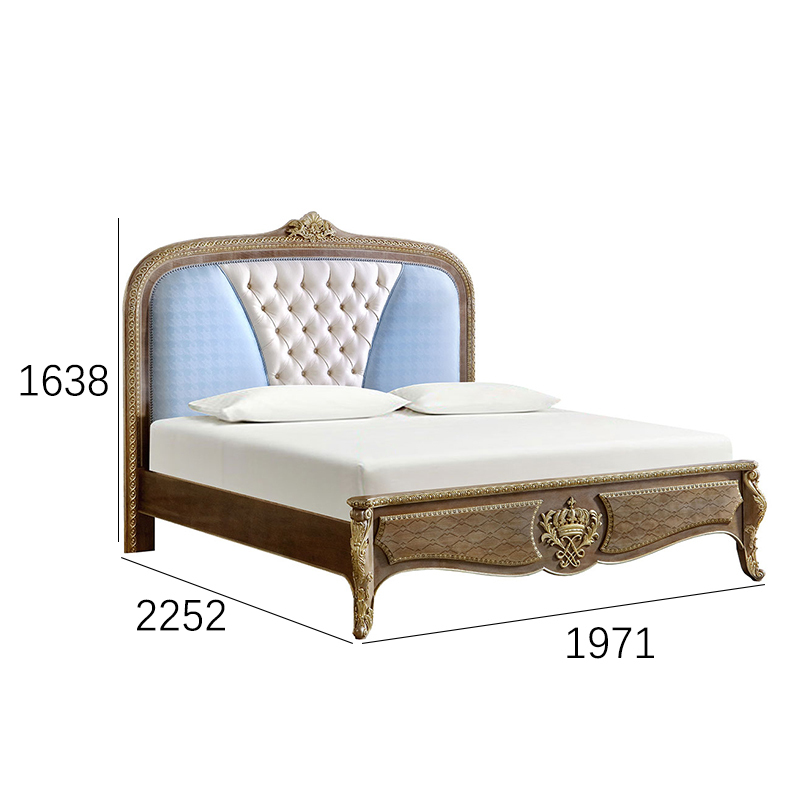 EKAR Royal Imperial Luxury Bed | American Style Hand-Carved Upholstered Bed Frame | Premium Master Bedroom Selections,EKAR FURNITURE CO.,LTD,EKAR Royal Imperial Luxury Bed | American Style Hand-Carved Upholstered Bed Frame | Premium Master Bedroom Selections,foshan furniture factory,custom Furniture factory,china furniture factory