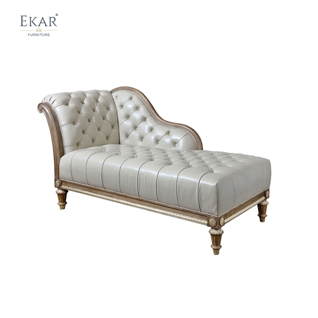 EKAR Sovereign Tufted Leather Bed End Bench | Luxury American Style Chaise Lounge,MY SHOP,EKAR Sovereign Tufted Leather Bed End Bench | Luxury American Style Chaise Lounge,foshan furniture factory,custom Furniture factory,china furniture factory
