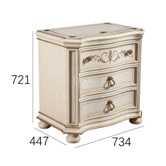 EKAR Versailles Luxury Nightstand | Hand-Painted Ivory & Gold Bedside Table | Premium American Style Bedroom Furniture,MY SHOP,EKAR Versailles Luxury Nightstand | Hand-Painted Ivory & Gold Bedside Table | Premium American Style Bedroom Furniture,foshan furniture factory,custom Furniture factory,china furniture factory