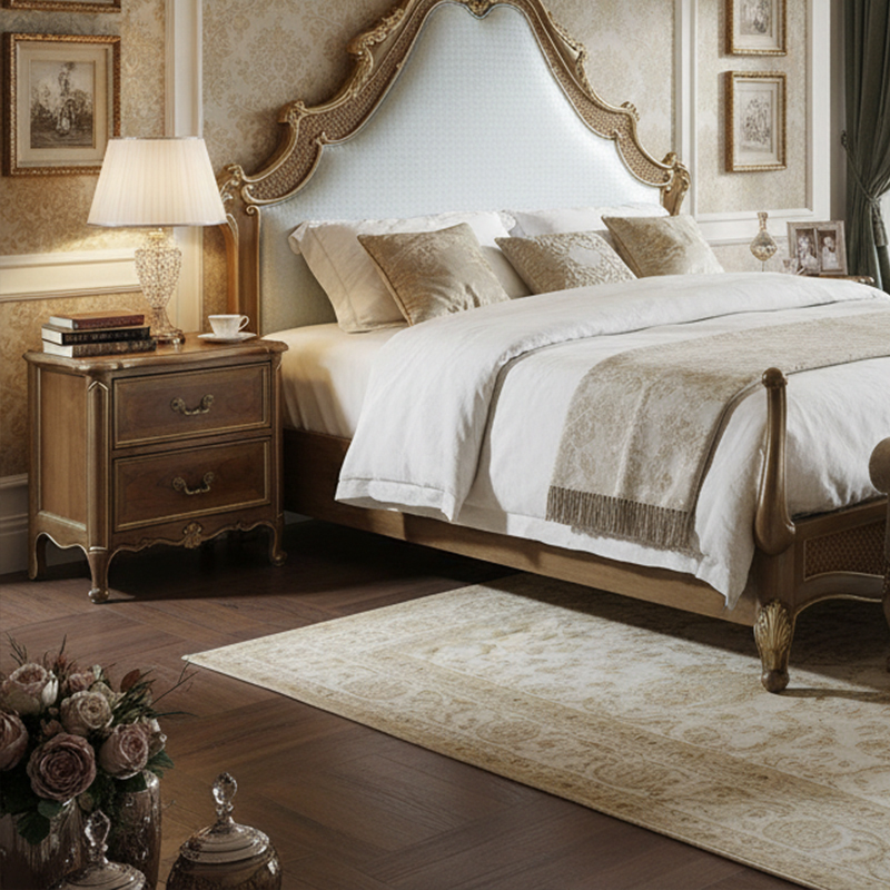 EKAR Regency Luxury Nightstand | Hand-Carved American Style Bedside Table | Premium Bedroom Furniture,EKAR FURNITURE CO.,LTD,EKAR Regency Luxury Nightstand | Hand-Carved American Style Bedside Table | Premium Bedroom Furniture,foshan furniture factory,custom Furniture factory,china furniture factory