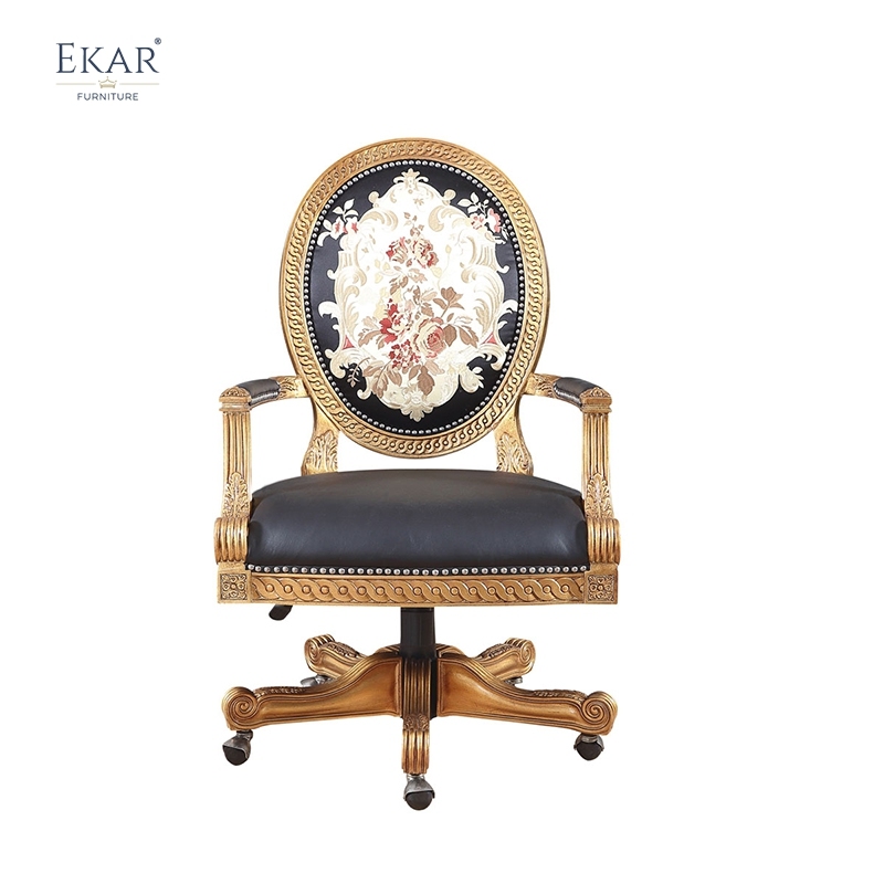 EKAR Aristocrat Luxury Executive Chair | Hand-Carved Gold Leaf Office Furniture | American Style Swivel Chair,EKAR FURNITURE CO.,LTD,EKAR Aristocrat Luxury Executive Chair | Hand-Carved Gold Leaf Office Furniture | American Style Swivel Chair,foshan furniture factory,custom Furniture factory,china furniture factory