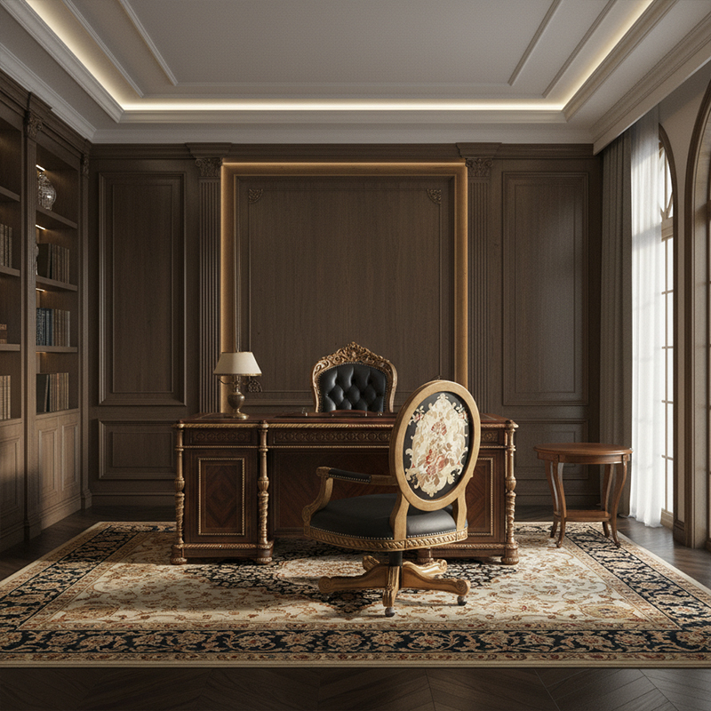 EKAR Aristocrat Luxury Executive Chair | Hand-Carved Gold Leaf Office Furniture | American Style Swivel Chair,EKAR FURNITURE CO.,LTD,EKAR Aristocrat Luxury Executive Chair | Hand-Carved Gold Leaf Office Furniture | American Style Swivel Chair,foshan furniture factory,custom Furniture factory,china furniture factory