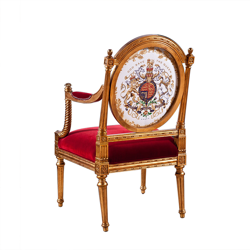 EKAR Monarch Imperial Luxury Accent Chair | Gold Leaf Royal Armchair | Classic Living Room Furniture,EKAR FURNITURE CO.,LTD,EKAR Monarch Imperial Luxury Accent Chair | Gold Leaf Royal Armchair | Classic Living Room Furniture,foshan furniture factory,custom Furniture factory,china furniture factory
