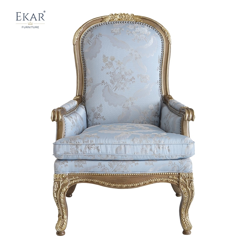 EKAR Sovereign Sky Luxury Accent Chair | Hand-Carved American Style Armchair | High-End Seating,EKAR FURNITURE CO.,LTD,EKAR Sovereign Sky Luxury Accent Chair | Hand-Carved American Style Armchair | High-End Seating,foshan furniture factory,custom Furniture factory,china furniture factory