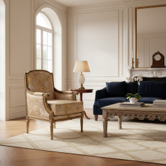 EKAR Vienna Luxury Accent Chair | American Style Floral Armchair | Classical Living Room Seating,EKAR FURNITURE CO.,LTD,EKAR Vienna Luxury Accent Chair | American Style Floral Armchair | Classical Living Room Seating,foshan furniture factory,custom Furniture factory,china furniture factory