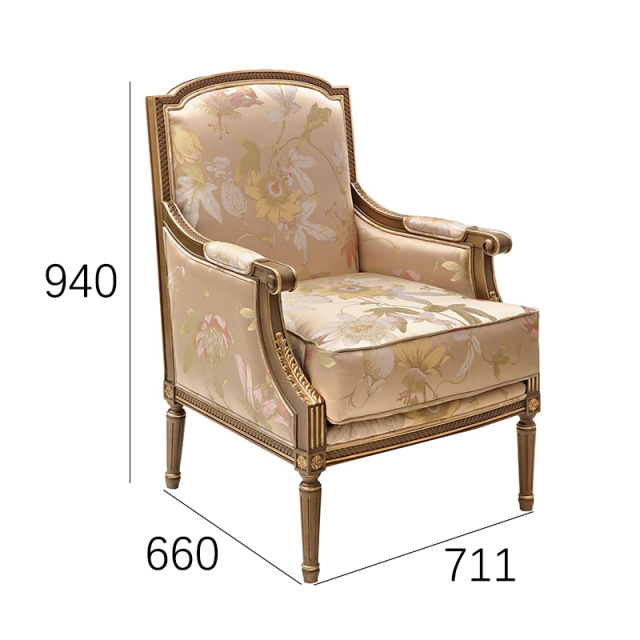 EKAR Vienna Luxury Accent Chair | American Style Floral Armchair | Classical Living Room Seating,EKAR FURNITURE CO.,LTD,EKAR Vienna Luxury Accent Chair | American Style Floral Armchair | Classical Living Room Seating,foshan furniture factory,custom Furniture factory,china furniture factory
