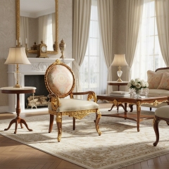 EKAR Victoria Sovereign Luxury Accent Chair  Hand-Carved American Style Armchair,EKAR FURNITURE CO.,LTD,EKAR Victoria Sovereign Luxury Accent Chair  Hand-Carved American Style Armchair,foshan furniture factory,custom Furniture factory,china furniture factory