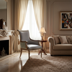 EKAR Regency Slate Accent Chair | Luxury American Style Armchair | High-End Living Room Furniture,EKAR FURNITURE CO.,LTD,EKAR Regency Slate Accent Chair | Luxury American Style Armchair | High-End Living Room Furniture,foshan furniture factory,custom Furniture factory,china furniture factory