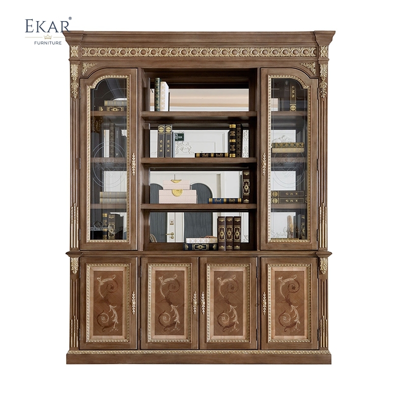 EKAR Chancellor Imperial Luxury Bookcase | American Style Ornate Display Cabinet |,EKAR FURNITURE CO.,LTD,EKAR Chancellor Imperial Luxury Bookcase | American Style Ornate Display Cabinet |,foshan furniture factory,custom Furniture factory,china furniture factory