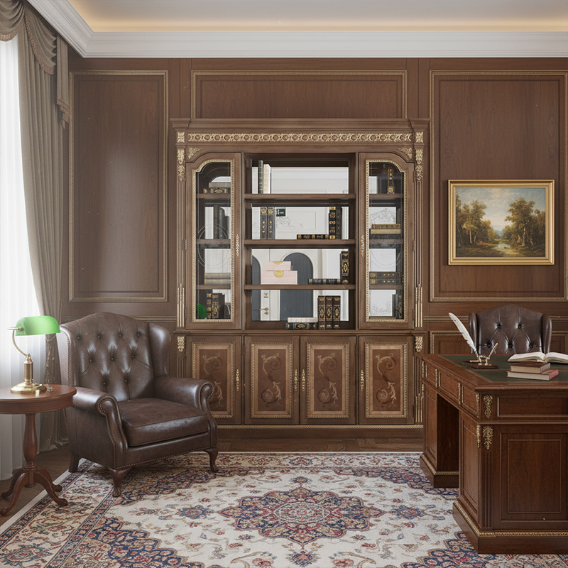 EKAR Chancellor Imperial Luxury Bookcase | American Style Ornate Display Cabinet |,EKAR FURNITURE CO.,LTD,EKAR Chancellor Imperial Luxury Bookcase | American Style Ornate Display Cabinet |,foshan furniture factory,custom Furniture factory,china furniture factory