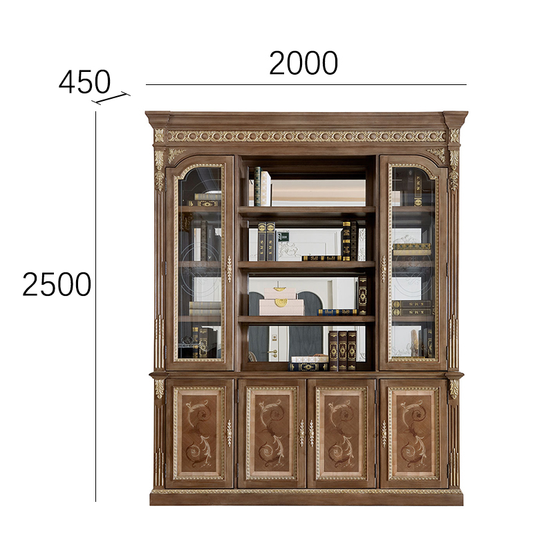 EKAR Chancellor Imperial Luxury Bookcase | American Style Ornate Display Cabinet |,EKAR FURNITURE CO.,LTD,EKAR Chancellor Imperial Luxury Bookcase | American Style Ornate Display Cabinet |,foshan furniture factory,custom Furniture factory,china furniture factory