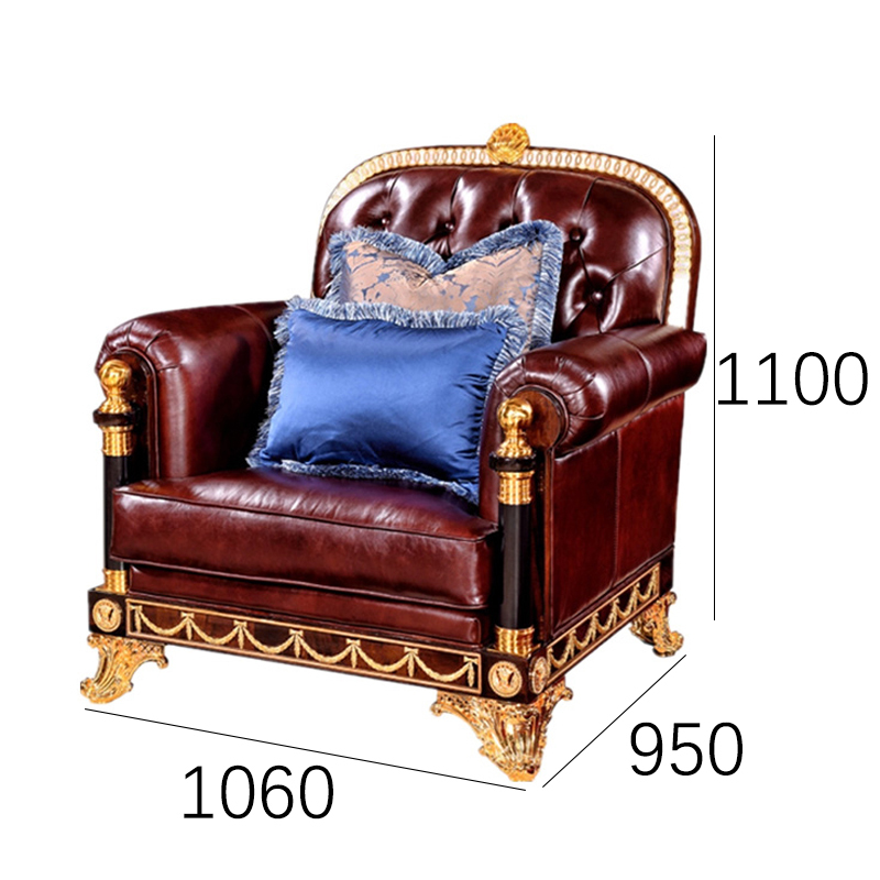 EKAR Imperial Majesty Luxury Sofa | Traditional English Tufted Leather Couch | Ornate Living Room Furniture,EKAR FURNITURE CO.,LTD,EKAR Imperial Majesty Luxury Sofa | Traditional English Tufted Leather Couch | Ornate Living Room Furniture,foshan furniture factory,custom Furniture factory,china furniture factory