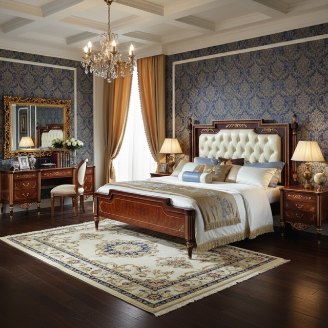 EKAR Kensington Imperial Luxury Bed | Classical English Style Tufted Wood Bed Frame | High-End Master Suite Furniture,MY SHOP,EKAR Kensington Imperial Luxury Bed | Classical English Style Tufted Wood Bed Frame | High-End Master Suite Furniture,foshan furniture factory,custom Furniture factory,china furniture factory