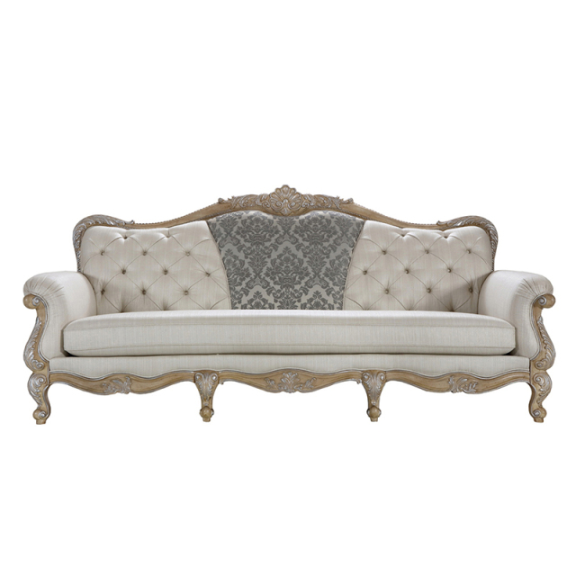 EKAR Savoy Estate Hand-Carved Wood Sofa with Tufted Damask Center Panel,MY SHOP,EKAR Savoy Estate Hand-Carved Wood Sofa with Tufted Damask Center Panel,foshan furniture factory,custom Furniture factory,china furniture factory