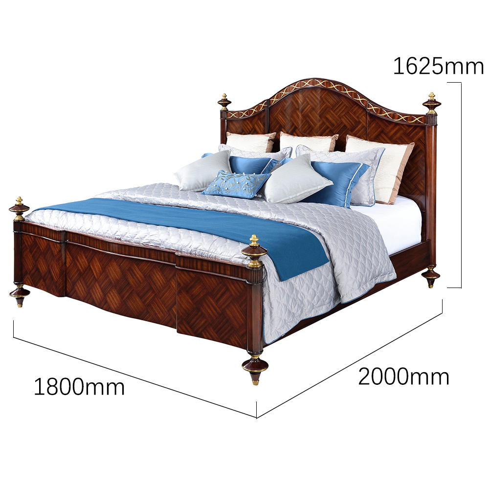 Elegant Solid Wood Bed – Classic Luxury for Your Master Bedroom,EKAR FURNITURE CO.,LTD,Elegant Solid Wood Bed – Classic Luxury for Your Master Bedroom,foshan furniture factory,custom Furniture factory,china furniture factory