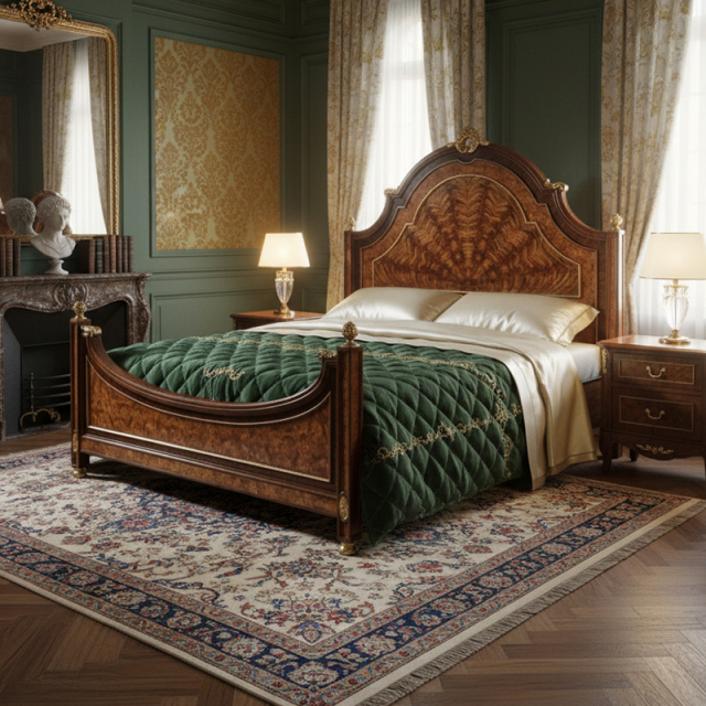 EKAR Empress Sunburst Imperial Bed | Luxury English Style Burl Wood Frame | Premium Master Bedroom Selections,MY SHOP,EKAR Empress Sunburst Imperial Bed | Luxury English Style Burl Wood Frame | Premium Master Bedroom Selections,foshan furniture factory,custom Furniture factory,china furniture factory