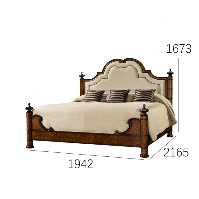EKAR Sovereign Manor Luxury English Bed | Hand-Carved Burl Wood & Upholstered Frame |,EKAR FURNITURE CO.,LTD,EKAR Sovereign Manor Luxury English Bed | Hand-Carved Burl Wood & Upholstered Frame |,foshan furniture factory,custom Furniture factory,china furniture factory