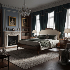 EKAR Buckingham Serenity Luxury Bed | English Style Burl Wood & Upholstered Frame |,MY SHOP,EKAR Buckingham Serenity Luxury Bed | English Style Burl Wood & Upholstered Frame |,foshan furniture factory,custom Furniture factory,china furniture factory