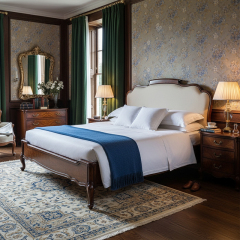 EKAR Buckingham Serenity Luxury Bed | English Style Burl Wood & Upholstered Frame |,MY SHOP,EKAR Buckingham Serenity Luxury Bed | English Style Burl Wood & Upholstered Frame |,foshan furniture factory,custom Furniture factory,china furniture factory