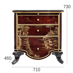 ,MY SHOP,Classic Solid Wood Nightstand – Timeless Bedroom Storage with Elegant Detail,foshan furniture factory,custom Furniture factory,china furniture factory