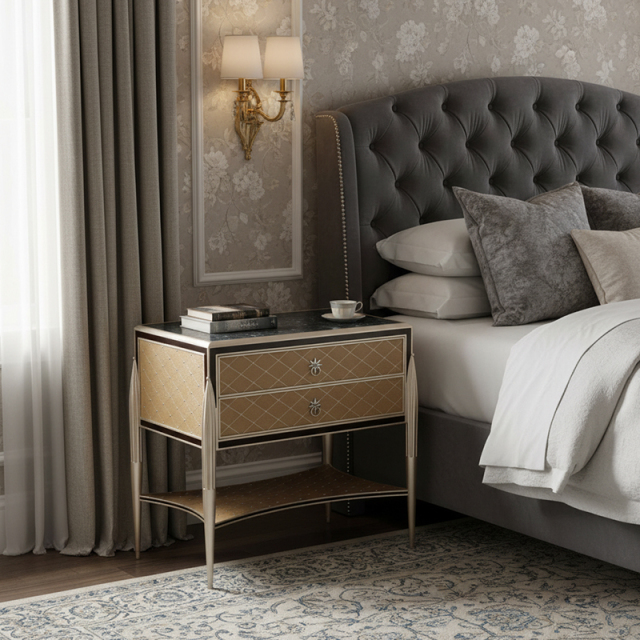 EKAR Regent Luxury Marble Top Nightstand | Premium English Style Bedside Table | Foshan Furniture Factory,MY SHOP,EKAR Regent Luxury Marble Top Nightstand | Premium English Style Bedside Table | Foshan Furniture Factory,foshan furniture factory,custom Furniture factory,china furniture factory