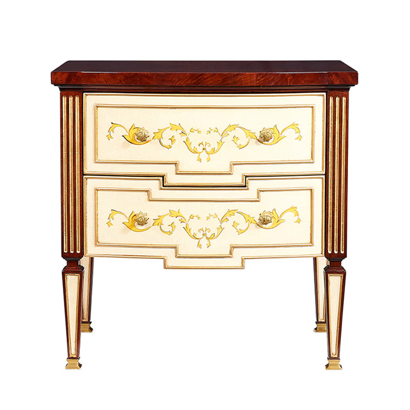 EKAR Regency Royal Nightstand | Luxury English Style Ivory & Mahogany Bedside Table |,EKAR FURNITURE CO.,LTD,EKAR Regency Royal Nightstand | Luxury English Style Ivory & Mahogany Bedside Table |,foshan furniture factory,custom Furniture factory,china furniture factory