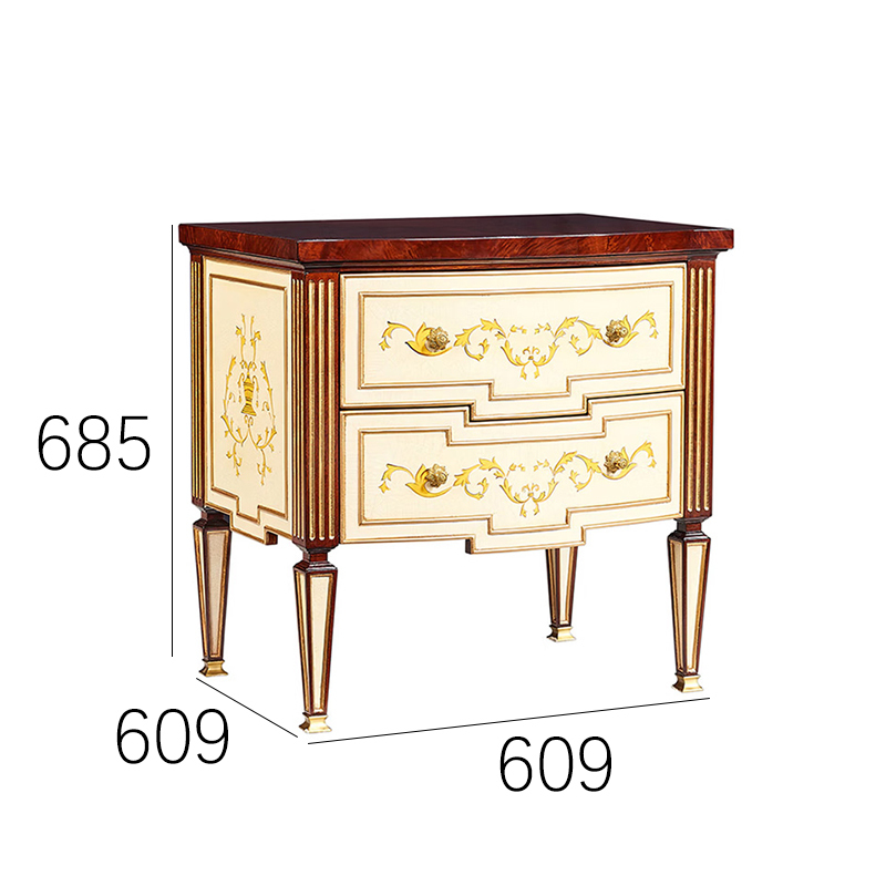 EKAR Regency Royal Nightstand | Luxury English Style Ivory & Mahogany Bedside Table |,EKAR FURNITURE CO.,LTD,EKAR Regency Royal Nightstand | Luxury English Style Ivory & Mahogany Bedside Table |,foshan furniture factory,custom Furniture factory,china furniture factory