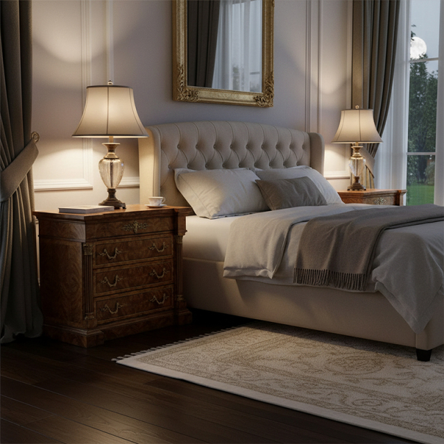 EKAR Regency Royal Nightstand | Luxury English Style Ivory & Mahogany Bedside Table |,MY SHOP,EKAR Regency Royal Nightstand | Luxury English Style Ivory & Mahogany Bedside Table |,foshan furniture factory,custom Furniture factory,china furniture factory