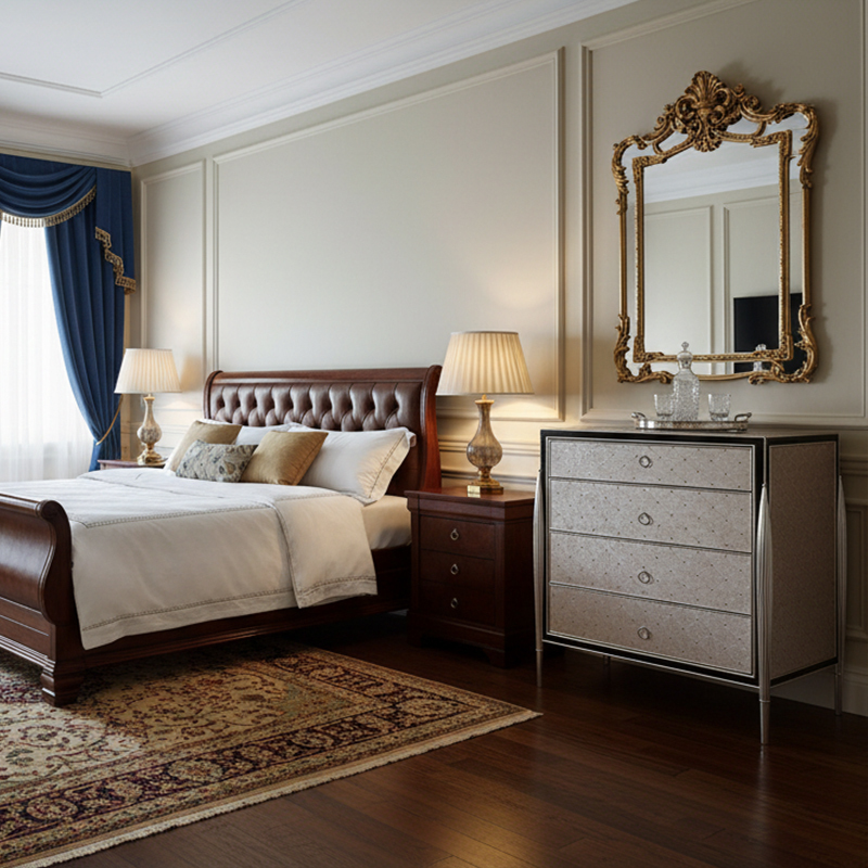 EKAR Regent Glamour Luxury Bedroom Chest | 5-Drawer English Style Tallboy | Premium Foshan Furniture Factory,EKAR FURNITURE CO.,LTD,EKAR Regent Glamour Luxury Bedroom Chest | 5-Drawer English Style Tallboy | Premium Foshan Furniture Factory,foshan furniture factory,custom Furniture factory,china furniture factory