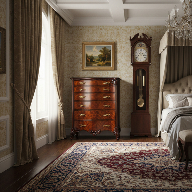 EKAR Winston Manor Luxury English Tallboy | Hand-Carved Burl Wood Bedroom Chest |,MY SHOP,EKAR Winston Manor Luxury English Tallboy | Hand-Carved Burl Wood Bedroom Chest |,foshan furniture factory,custom Furniture factory,china furniture factory