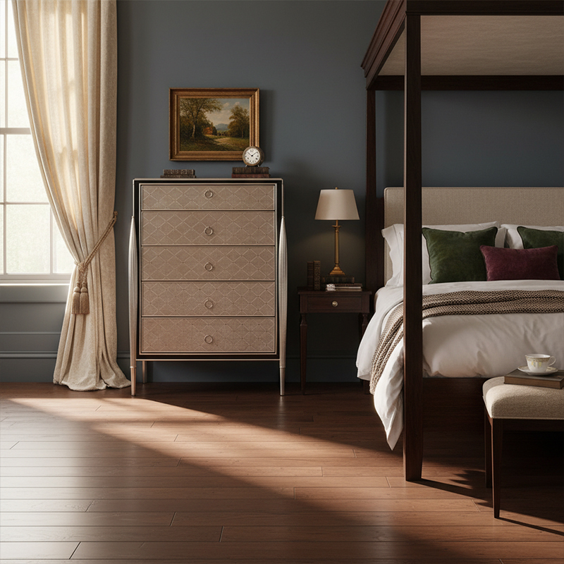 EKAR Regent Glamour Luxury Bedroom Chest | 5-Drawer English Style Tallboy | Premium Foshan Furniture Factory,EKAR FURNITURE CO.,LTD,EKAR Regent Glamour Luxury Bedroom Chest | 5-Drawer English Style Tallboy | Premium Foshan Furniture Factory,foshan furniture factory,custom Furniture factory,china furniture factory