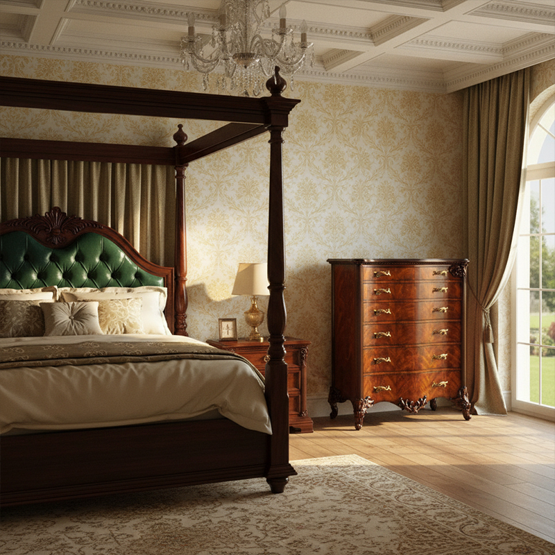 EKAR Winston Manor Luxury English Tallboy | Hand-Carved Burl Wood Bedroom Chest |,EKAR FURNITURE CO.,LTD,EKAR Winston Manor Luxury English Tallboy | Hand-Carved Burl Wood Bedroom Chest |,foshan furniture factory,custom Furniture factory,china furniture factory