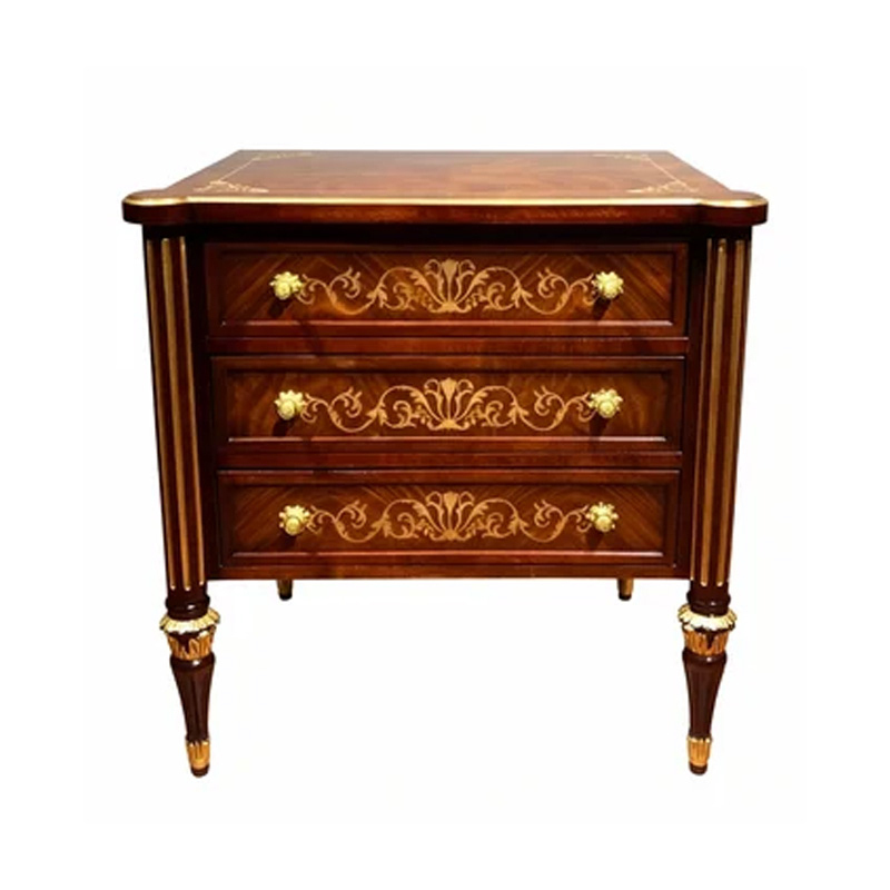EKAR Vienna Regency Luxury Nightstand | English Style Inlaid Bedside Table |Premium Master Bedroom Furniture,EKAR FURNITURE CO.,LTD,EKAR Vienna Regency Luxury Nightstand | English Style Inlaid Bedside Table |Premium Master Bedroom Furniture,foshan furniture factory,custom Furniture factory,china furniture factory