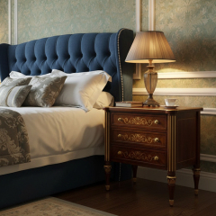 EKAR Vienna Regency Luxury Nightstand | English Style Inlaid Bedside Table |Premium Master Bedroom Furniture,MY SHOP,EKAR Vienna Regency Luxury Nightstand | English Style Inlaid Bedside Table |Premium Master Bedroom Furniture,foshan furniture factory,custom Furniture factory,china furniture factory