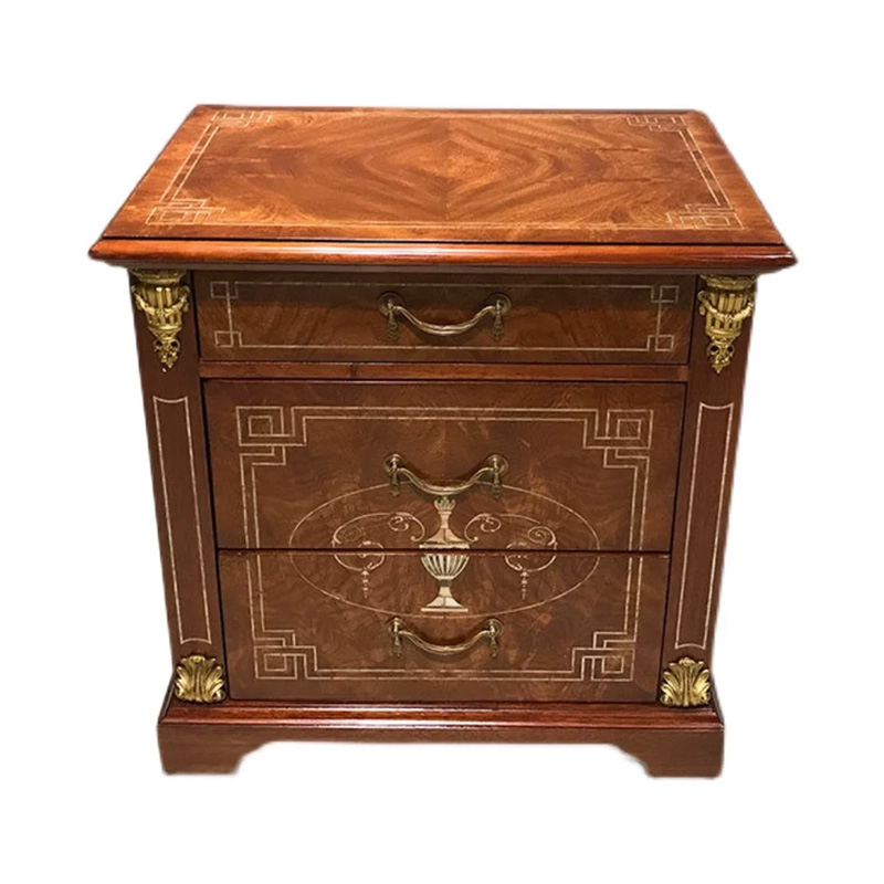 EKAR St. James Imperial Luxury Nightstand | English Style Hand-Inlaid Bedside Chest |,EKAR FURNITURE CO.,LTD,EKAR St. James Imperial Luxury Nightstand | English Style Hand-Inlaid Bedside Chest |,foshan furniture factory,custom Furniture factory,china furniture factory