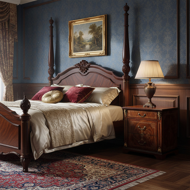 EKAR St. James Imperial Luxury Nightstand | English Style Hand-Inlaid Bedside Chest |,MY SHOP,EKAR St. James Imperial Luxury Nightstand | English Style Hand-Inlaid Bedside Chest |,foshan furniture factory,custom Furniture factory,china furniture factory