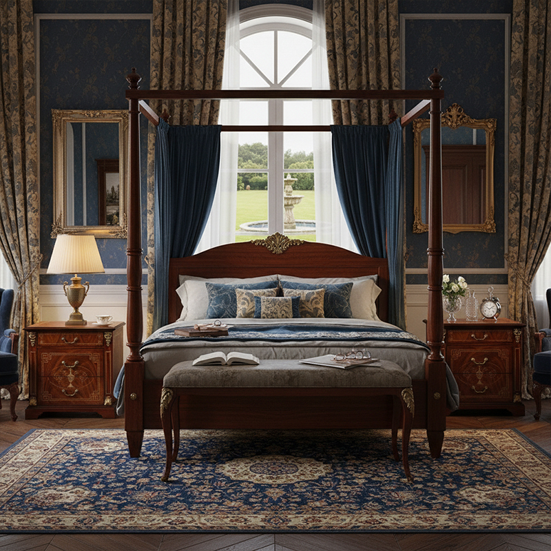 EKAR St. James Imperial Luxury Nightstand | English Style Hand-Inlaid Bedside Chest |,EKAR FURNITURE CO.,LTD,EKAR St. James Imperial Luxury Nightstand | English Style Hand-Inlaid Bedside Chest |,foshan furniture factory,custom Furniture factory,china furniture factory