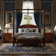 EKAR St. James Imperial Luxury Nightstand | English Style Hand-Inlaid Bedside Chest |,MY SHOP,EKAR St. James Imperial Luxury Nightstand | English Style Hand-Inlaid Bedside Chest |,foshan furniture factory,custom Furniture factory,china furniture factory