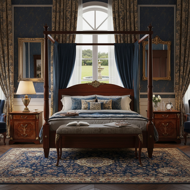 EKAR St. James Imperial Luxury Nightstand | English Style Hand-Inlaid Bedside Chest |,MY SHOP,EKAR St. James Imperial Luxury Nightstand | English Style Hand-Inlaid Bedside Chest |,foshan furniture factory,custom Furniture factory,china furniture factory