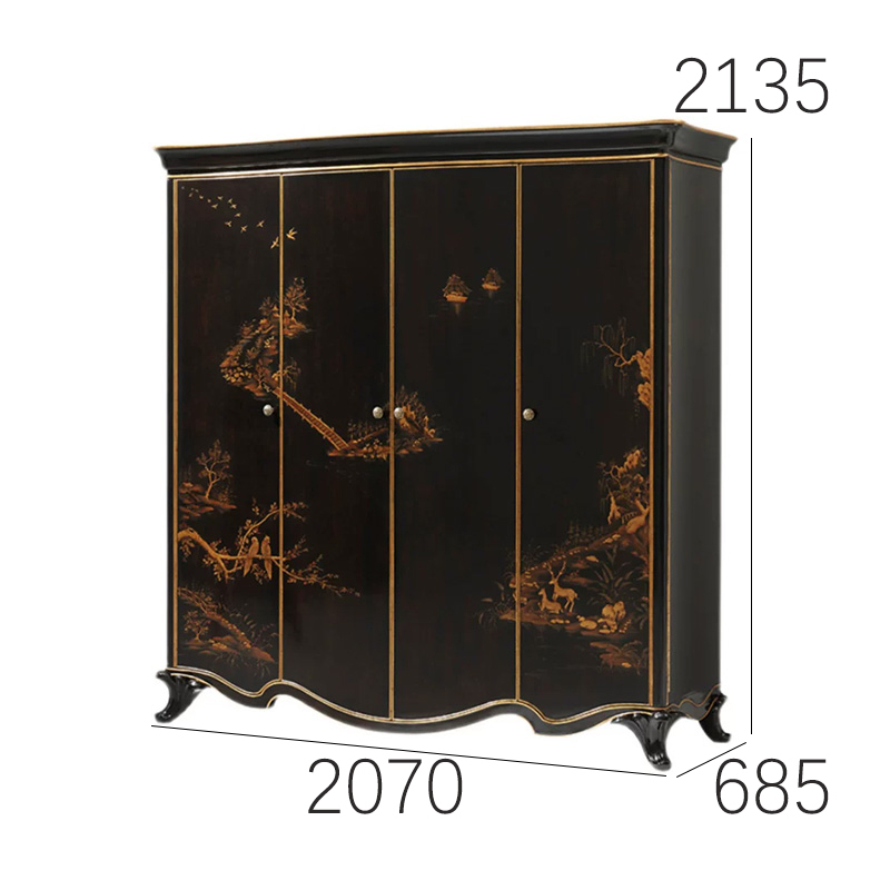 EKAR Celestial Manor Luxury Wardrobe | Hand-Painted English Style Armoire |,EKAR FURNITURE CO.,LTD,EKAR Celestial Manor Luxury Wardrobe | Hand-Painted English Style Armoire |,foshan furniture factory,custom Furniture factory,china furniture factory