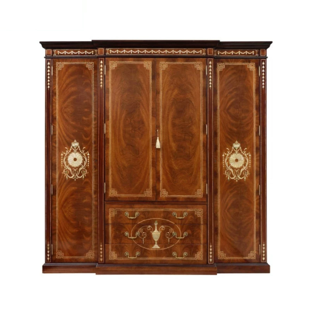 EKAR Regency Imperial Luxury Wardrobe | English Style Inlaid Mahogany Armoire |,MY SHOP,EKAR Regency Imperial Luxury Wardrobe | English Style Inlaid Mahogany Armoire |,foshan furniture factory,custom Furniture factory,china furniture factory