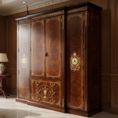 EKAR Regency Imperial Luxury Wardrobe | English Style Inlaid Mahogany Armoire |,MY SHOP,EKAR Regency Imperial Luxury Wardrobe | English Style Inlaid Mahogany Armoire |,foshan furniture factory,custom Furniture factory,china furniture factory