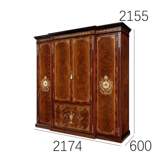 EKAR Regency Imperial Luxury Wardrobe | English Style Inlaid Mahogany Armoire |,MY SHOP,EKAR Regency Imperial Luxury Wardrobe | English Style Inlaid Mahogany Armoire |,foshan furniture factory,custom Furniture factory,china furniture factory